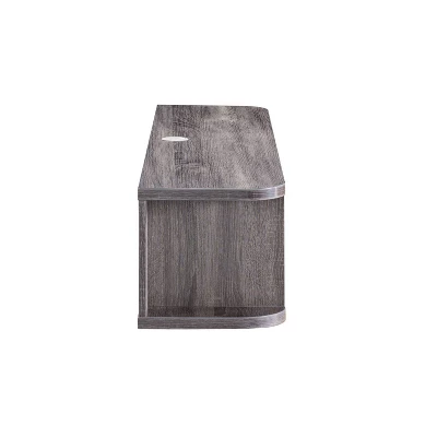 Edwige Floating Console TV Stand For TVs Up To 60" Distressed Gray - MiBasics 4 Edwige Floating Console TV Stand For TVs Up To 60" Distressed Gray - MiBasics - Image 2