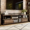 Nanum Multi Storage TV Stand For TVs Up To 70" Reclaimed Oak - MiBasics -Home Living Store GUEST 592e6bcf 4c30 4076 a7e5 ad38dd346504