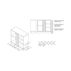 Cespi 16 Bottle Wine Cabinet Wenge - MiBasics -Home Living Store GUEST 593c8f38 7ab3 4e27 a5d6 690b62097132