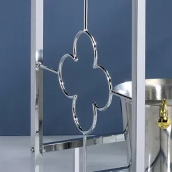 Buncrana Glass Top Serving Cart Chrome - MiBasics -Home Living Store GUEST 5aaba15f 25f3 4368 82c8 68a7be3b487a