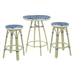 3pc Cuddy Aluminum Counter Height Patio Bistro Set - MiBasics -Home Living Store GUEST 5af2e971 a10c 4157 a084 96a3233653e6