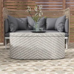 3pc Willa Aluminum & Wicker Patio Conversation Set - MiBasics -Home Living Store GUEST 5b475f2d 47d9 425d bca2 aae506ea8504