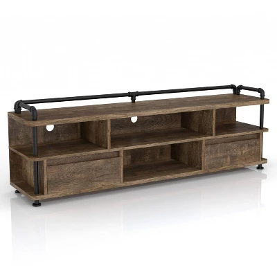 3pc Nanum Entertainment Console For TVs Up To 78" Reclaimed Oak - MiBasics 7 3pc Nanum Entertainment Console For TVs Up To 78" Reclaimed Oak - MiBasics - Image 5