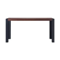 60" Holt Modern Two-Tone Dining Table Walnut - MiBasics