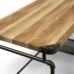 47" Lidden Industrial Computer Desk Antique Black - MiBasics -Home Living Store GUEST 639764fc 3cb3 4680 ad06 63a9862875ec