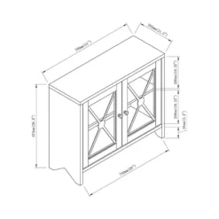 Yanga 1 Shelf Accent Cabinet Distressed Gray - MiBasics -Home Living Store GUEST 63baca2c f953 4815 9b74 73fe0d6583cc