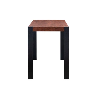 60" Holt Modern Two-Tone Dining Table Walnut - MiBasics 4 60" Holt Modern Two-Tone Dining Table Walnut - MiBasics - Image 2