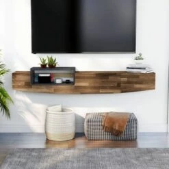 Tarper Floating TV Stand For TVs Up To 70" - MiBasics