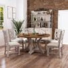7pc Lexin Rustic Round Dining Table Set Distressed White/ Distressed Dark Oak - MiBasics 1 7pc Lexin Rustic Round Dining Table Set Distressed White/ Distressed Dark Oak - MiBasics -Home Living Store GUEST 6d9fb3d8 fbfb 46b2 b084 90ed5fdeb311