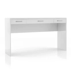 2pc Grayde 3 Drawer Vanity Table And Mirror Set With Bulbs And USB Ports Luminous White - MiBasics -Home Living Store GUEST 71127dd2 88ff 4a85 a8ac e8f36ebe9838