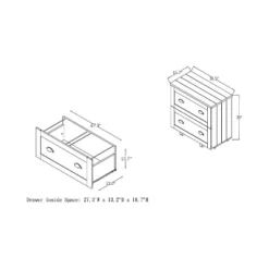 Garon Rustic 2 Drawer Filing Cabinet Walnut- MiBasics -Home Living Store GUEST 71570d7b 1b6b 4188 b364 908c58cb955d