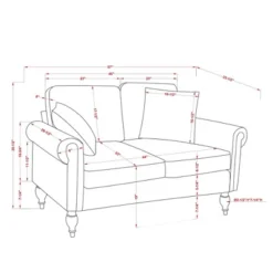 Evok Contemporary Chenille Upholstered Loveseat - MiBasics -Home Living Store GUEST 71a9fc7a 56ba 4096 9bfd 835a4a776030