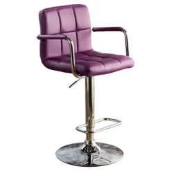 Ethan Adjustable Swivel Barstool With Arms - Furniture Of America -Home Living Store GUEST 74032f11 fb6e 43d0 afaa f26aef521d76