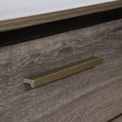 Gordon 2 Drawer Nightstand Two-Tone Antique Gray - MiBasics -Home Living Store GUEST 76037f11 7abb 4d0c 98d2 07f14123c118