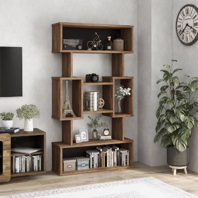 70" Gerron Multi Shelf Bookcase - MiBasics 3 70" Gerron Multi Shelf Bookcase - MiBasics