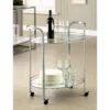 Derria Oval Mirrored Metal Frame Serving Cart - Furniture Of America -Home Living Store GUEST 76fd6960 c8f5 4729 836b 47eed0b4ab14