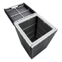 2pc Maksville Outdoor Aluminum Storage Bench & Trash Can - MiBasics -Home Living Store GUEST 787247df 6f69 4b26 a81d 2514eda8b202