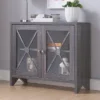 Yanga 1 Shelf Accent Cabinet Distressed Gray - MiBasics -Home Living Store GUEST 79d099f5 4590 4f92 805c 060340bd9e50