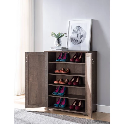 Moi Accent Storage Cabinet Walnut Oak - MiBasics 6 Moi Accent Storage Cabinet Walnut Oak - MiBasics - Image 4