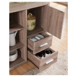 Mellie Sliding Door Buffet Server - Light Oak - HOMES: Inside + Out 6 Mellie Sliding Door Buffet Server - Light Oak - HOMES: Inside + Out -Home Living Store GUEST 7c80b93e 398c 4ed4 b44a 7106e5439772
