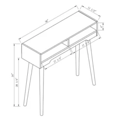 Carex Console Table White Oak - MiBasics -Home Living Store GUEST 836075d4 d31b 4f32 9e77 b26fe1dc4363