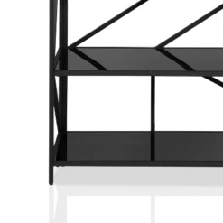 71.5" Ginrel Metal Display 5 Shelves Bookshelf Black - MiBasics -Home Living Store GUEST 866a9aab db1e 4c53 acd6 54041d78891c