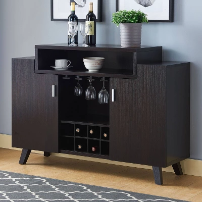 Dorfella 2 Open Shelf Buffet Red Cocoa - MiBasics 3 Dorfella 2 Open Shelf Buffet Red Cocoa - MiBasics