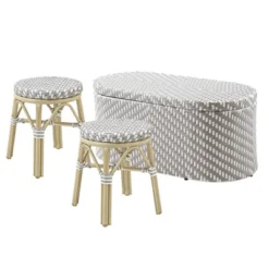 3pc Willa Aluminum & Wicker Patio Conversation Set - MiBasics -Home Living Store GUEST 8836ce9a e445 4622 a312 3f896b59893f