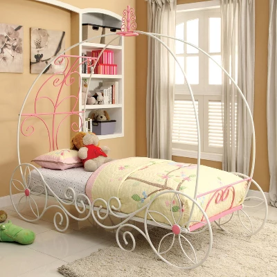 Twin Heaton Princess Carriage Canopy Kids' Bed - MiBasics 4 Twin Heaton Princess Carriage Canopy Kids' Bed - MiBasics - Image 2
