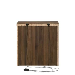 Culver Rustic 2 Drawer Nightstand With Usb Port Walnut - MiBasics -Home Living Store GUEST 89cc3ae2 7554 4c25 8680 e8bdc8032790