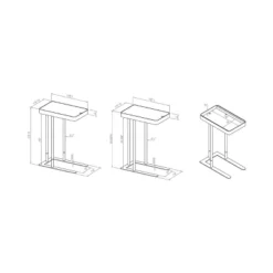 Callander Hidden Storage Height Adjustable Side Table - MiBasics -Home Living Store GUEST 8bed1b77 62e5 43c4 80a5 38c5d6697a8e