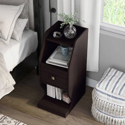 Diehle 3 Open Shelves Nightstand - MiBasics 8 Diehle 3 Open Shelves Nightstand - MiBasics - Image 6