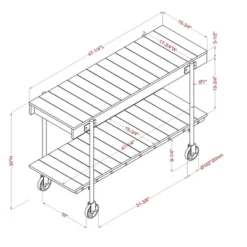 Huntingdale Industrial 1 Shelf Sofa Table - MiBasics -Home Living Store GUEST 8d921be7 00be 4d1b 9f75 6628013f9b71