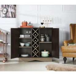 Cespi 16 Bottle Wine Cabinet Wenge - MiBasics -Home Living Store GUEST 8e60fa76 3bec 42d3 a278 39fd612c238f