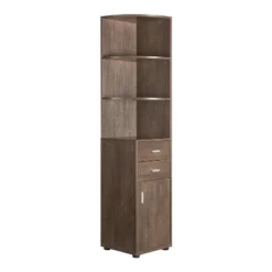 70.75" Julisse 3 Shelf Corner Bookcase - MiBasics -Home Living Store GUEST 90d07014 0185 44a2 85a7 dc8b91c1983c