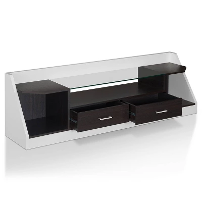 Henry Storage TV Stand For TVs Up To 78" White/Espresso - MiBasics 6 Henry Storage TV Stand For TVs Up To 78" White/Espresso - MiBasics - Image 4