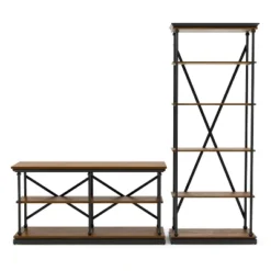 2pc Tullymore Open Shelf Console Table And Bookcase Set - MiBasics -Home Living Store GUEST 93e384b5 1fd2 413d ab56 5ec04f7f6cc7