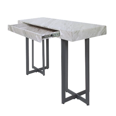 Rohde Contemporary 1 Drawer Sofa Table Gray/Gum Metal - MiBasics 11 Rohde Contemporary 1 Drawer Sofa Table Gray/Gum Metal - MiBasics - Image 9