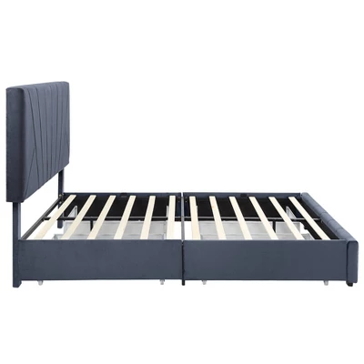 Laporte Upholstered Bed With 4 Side Drawers - MiBasics 9 Laporte Upholstered Bed With 4 Side Drawers - MiBasics - Image 7