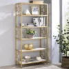 63" Fahan 6 Shelf Bookcase White/Gold - MiBasics 1 63" Fahan 6 Shelf Bookcase White/Gold - MiBasics -Home Living Store GUEST 95b9b698 fdb4 4cdc a392 4f5ff8a78b59