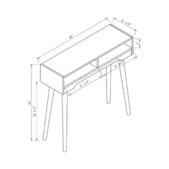 Carex Console Table Walnut Oak - MiBasics -Home Living Store GUEST 9819a463 97bd 4dbd 879b 8af9697451d7 1