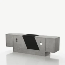 Yang Contemporary TV Stand For TVs Up To 70" Gray - MiBasics -Home Living Store GUEST 993ab97d 0093 4584 9e5d 751f616e2811