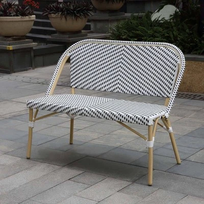 Alertis Patio Wicker Bench - MiBasics 7 Alertis Patio Wicker Bench - MiBasics - Image 5
