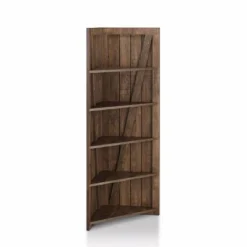 62.99" Jinta 5 Shelves Corner Bookshelf Reclaimed Oak - MiBasics -Home Living Store GUEST a1649e97 8496 4ea1 a92c 96828ad2823c