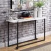 Syrex Rectangle Sofa Table White/Gun Metal - MiBasics -Home Living Store GUEST a1b56ab4 1a3a 495f 8c8f 748daee1e2d1