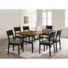 7pc Bernst Mid-Century Modern Dining Table Set Antique Oak/Black/Gray - MiBasics 2 7pc Bernst Mid-Century Modern Dining Table Set Antique Oak/Black/Gray - MiBasics -Home Living Store GUEST a25e185c 0d23 42ad b646 9b06fb5a46c3