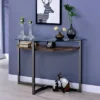 Regivea Open Shelf Sofa Table Black Chrome - MiBasics -Home Living Store GUEST a2725c15 bd6f 46a2 9f34 a91cfc83f051