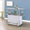 Mauro Faux Marble Bar Table White/Chrome - MiBasics -Home Living Store GUEST a29fd7b5 74f9 4220 8526 19c744e6c76f