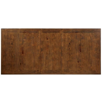 7pc Lexin Rustic Dining Set Distressed White/ Distressed Dark Oak - MiBasics 6 7pc Lexin Rustic Dining Set Distressed White/ Distressed Dark Oak - MiBasics - Image 4