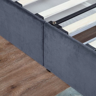 Laporte Upholstered Bed With 4 Side Drawers - MiBasics 6 Laporte Upholstered Bed With 4 Side Drawers - MiBasics - Image 4